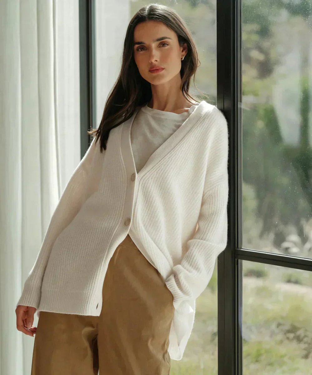 Women's Oversized Cashmere Cardigan