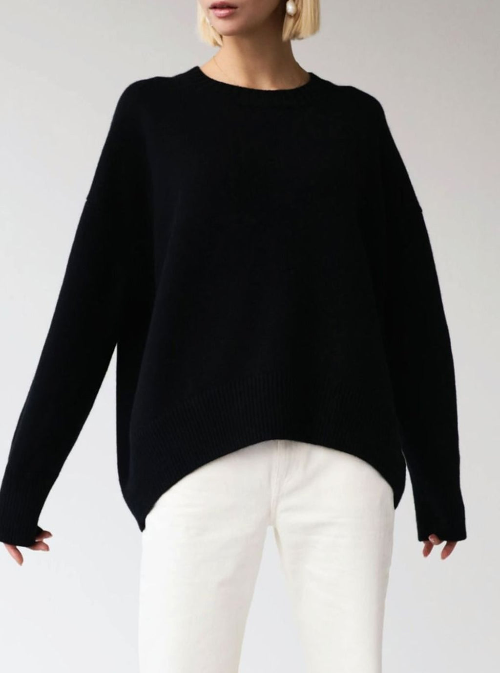 Women's Dropped Shoulder Knit Jumper