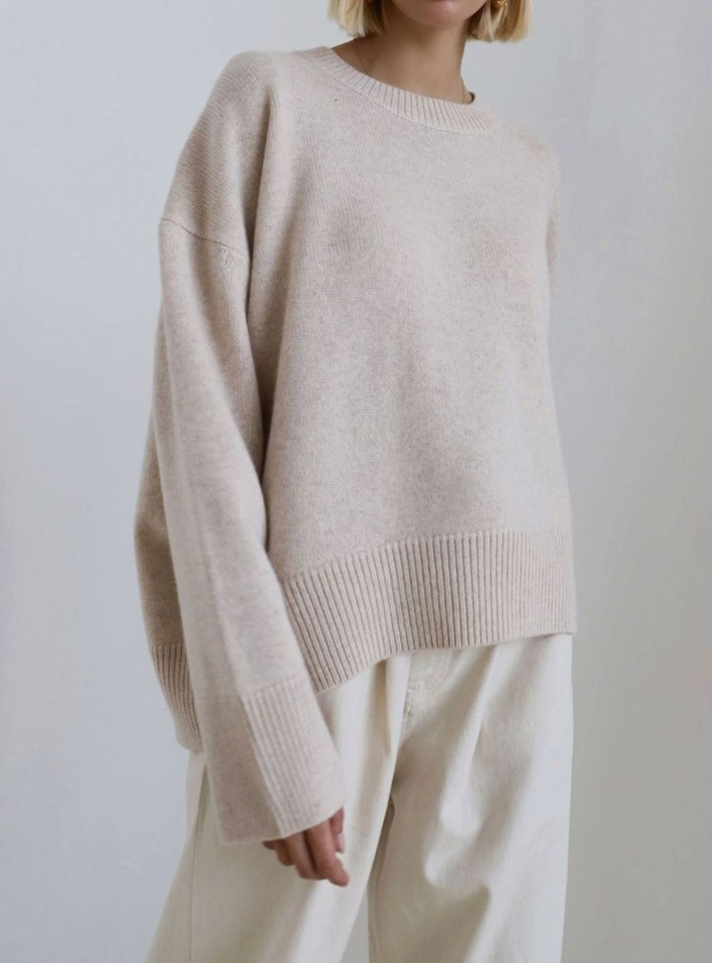 Women's Dropped Shoulder Knit Jumper