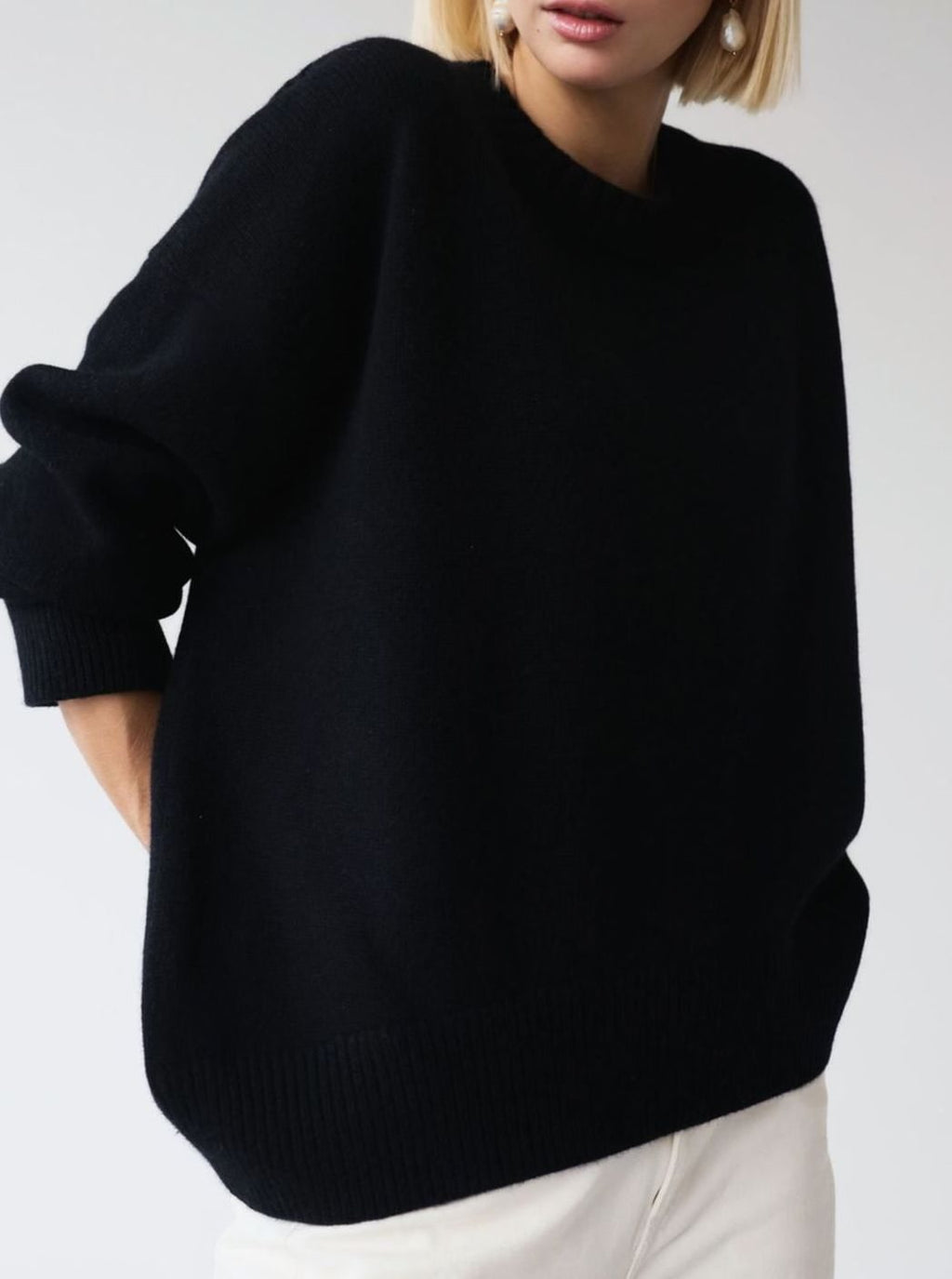Women's Dropped Shoulder Knit Jumper