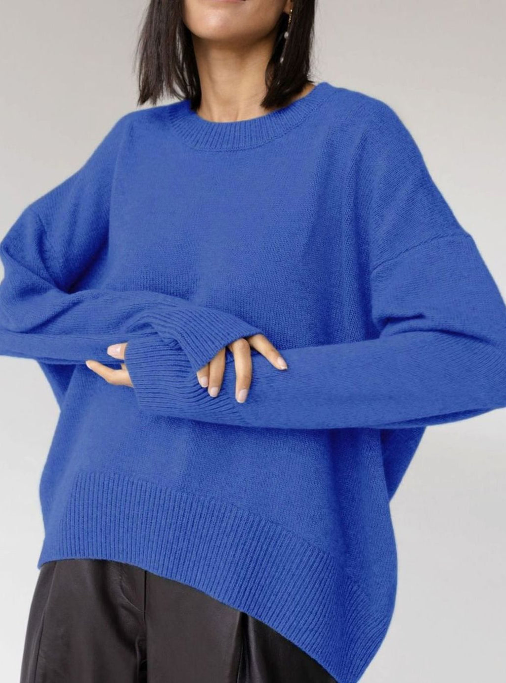 Women's Dropped Shoulder Knit Jumper