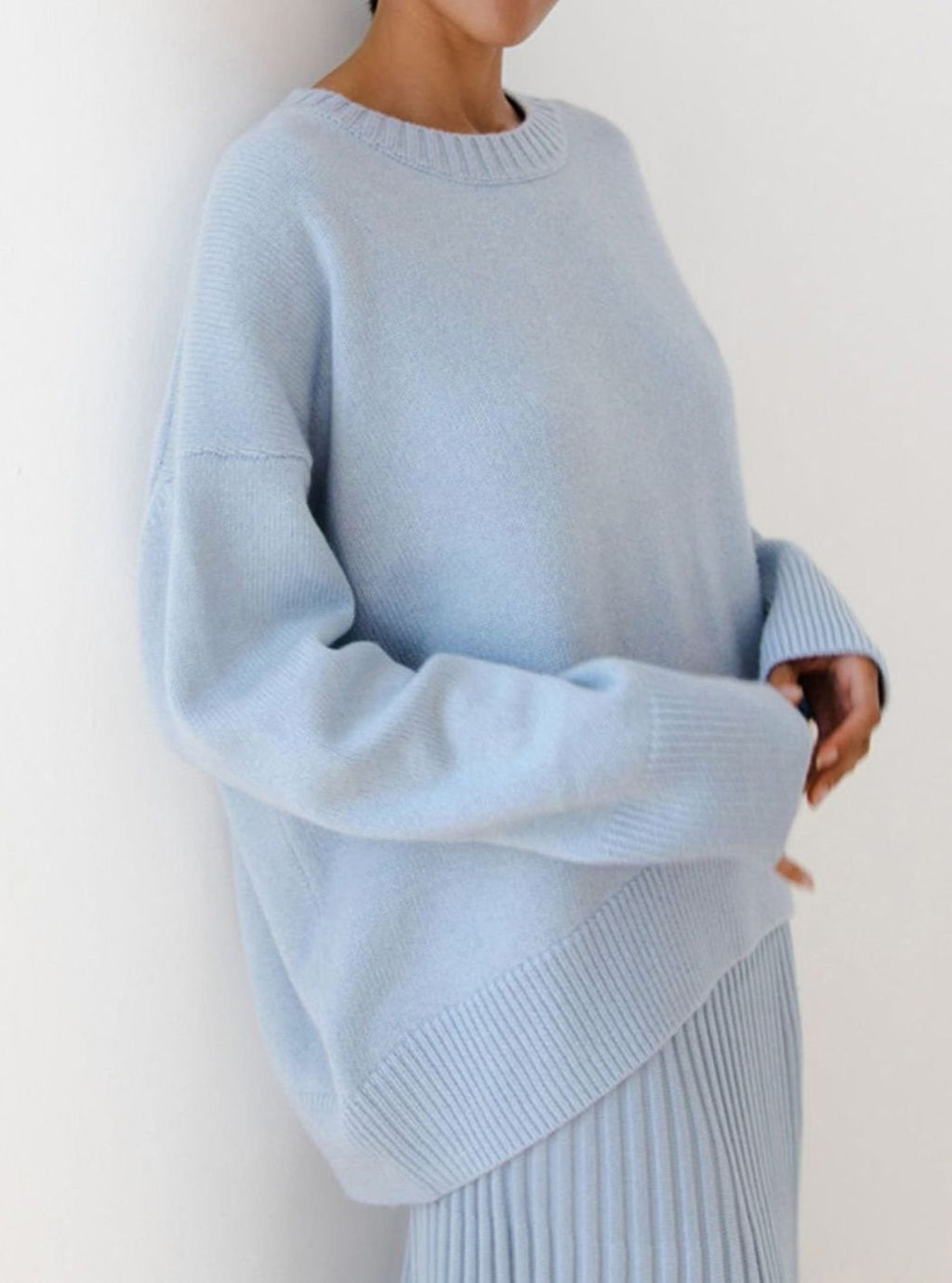 Women's Dropped Shoulder Knit Jumper