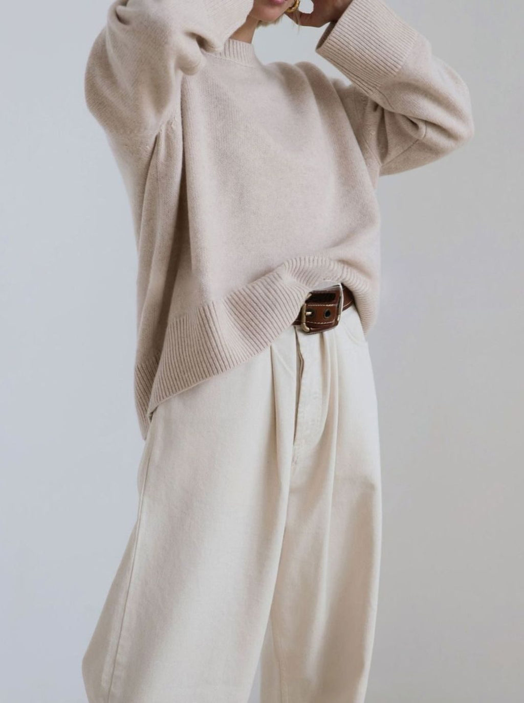 Women's Dropped Shoulder Knit Jumper