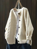 Women's Oversized Cable Knit Cardigan