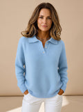 Women's Polo Collar Knit Jumper
