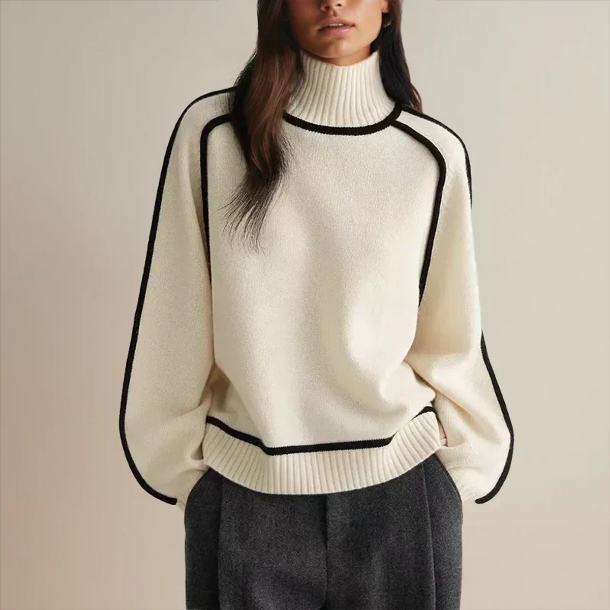 Women's Oversized Roll Neck Jumper