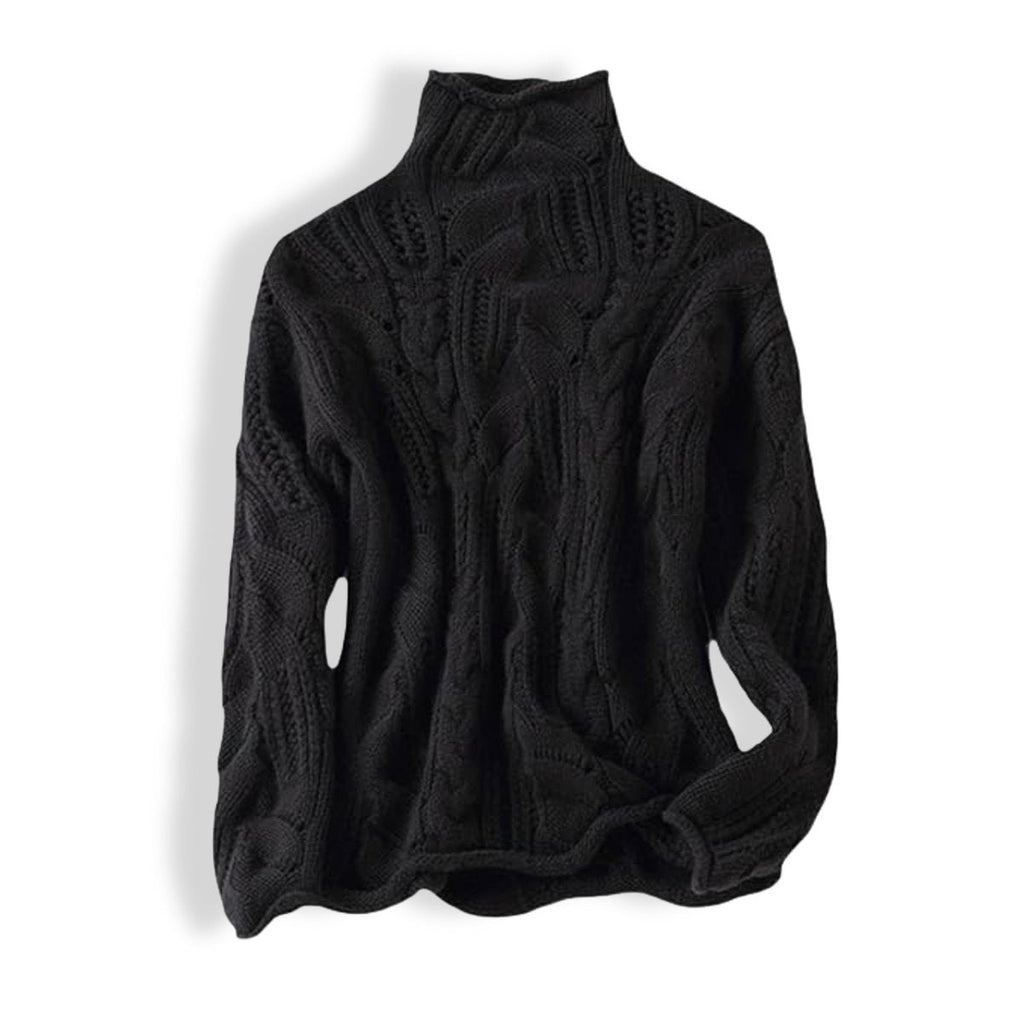 Pull ample en maille torsadée pour femme