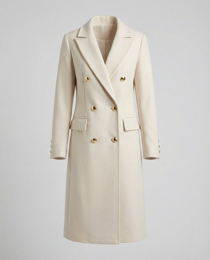 Women's Double Breasted Longline Coat