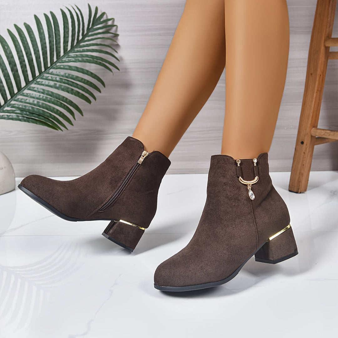 Women's Block Heel Ankle Boots
