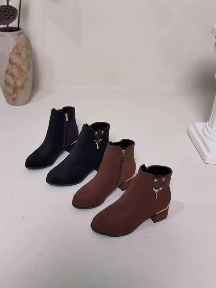 Women's Block Heel Ankle Boots