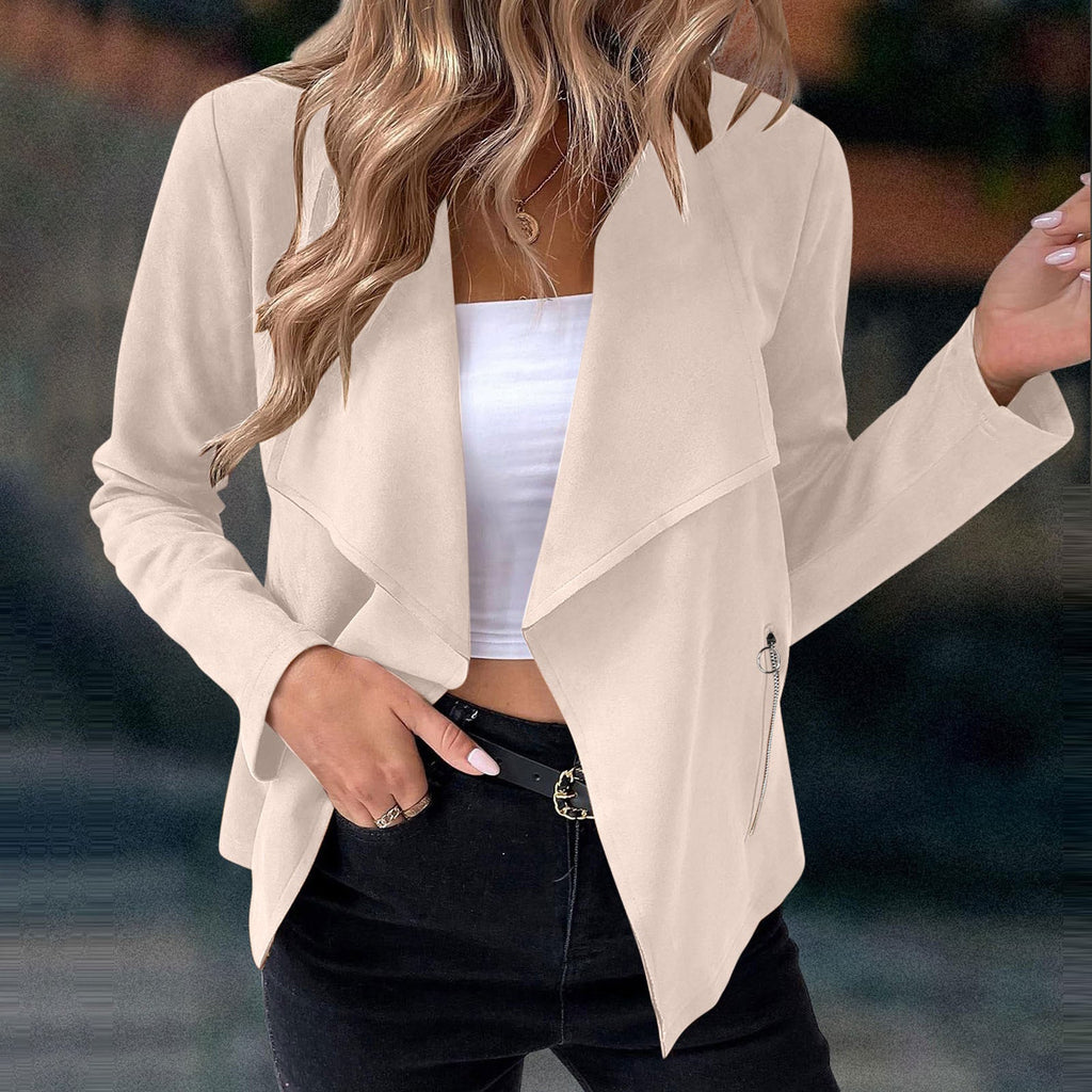 Veste drapée courte pour femme
