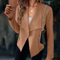 Veste drapée courte pour femme