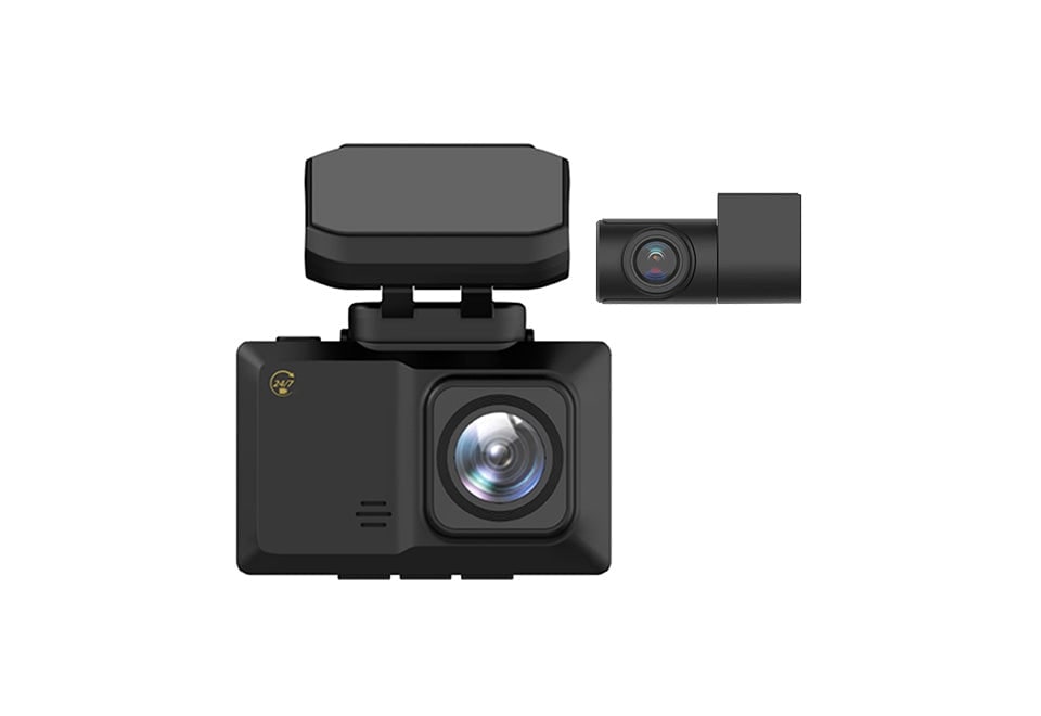 Dash Camera with Front and Rear Lcd Screen and Smartphone App Control for Car - Image 2