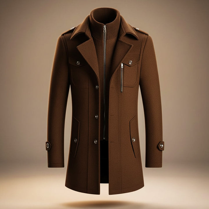 Men's Virgin Wool Coat