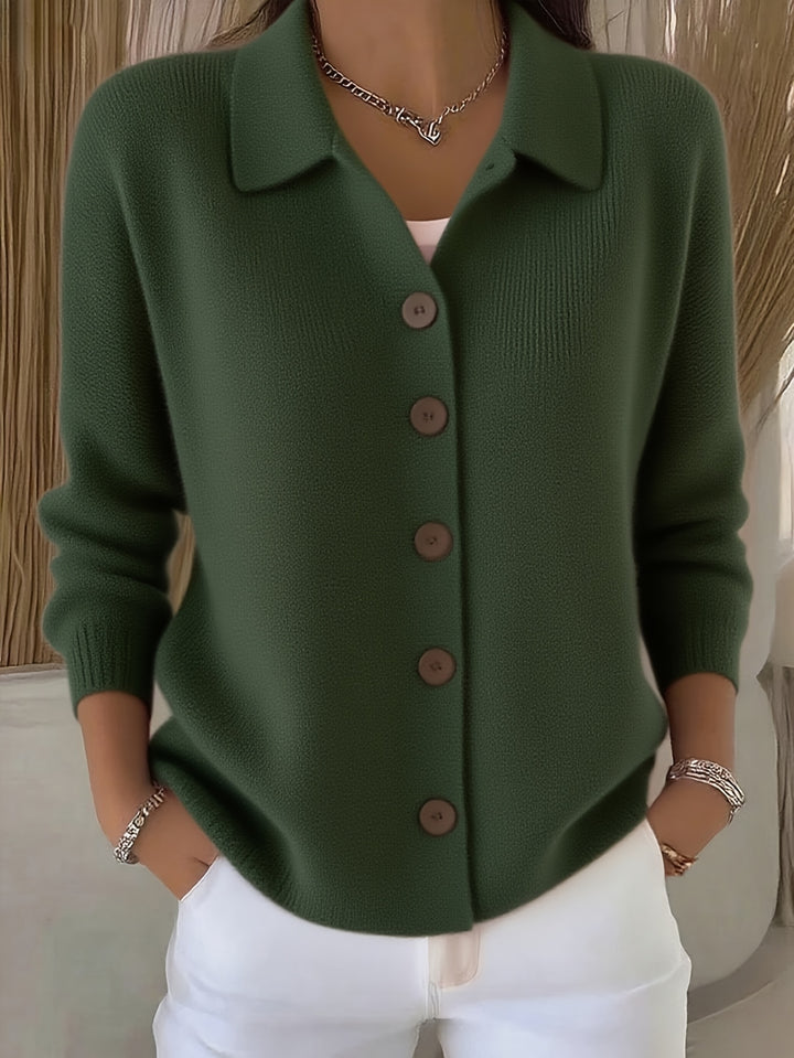 Women's Casual Button-Up Cardigan
