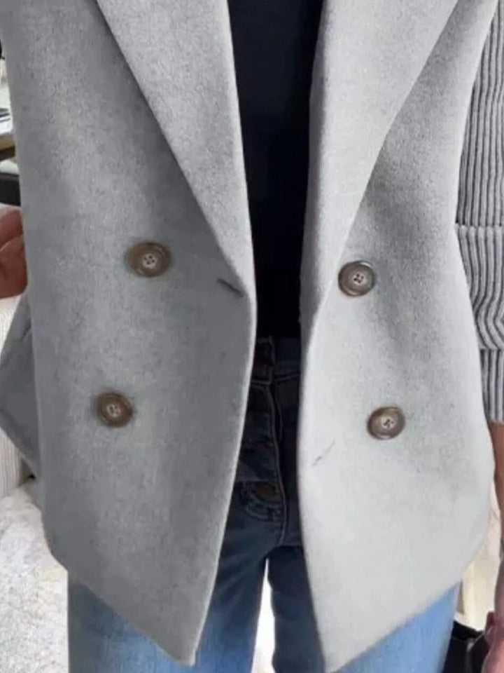 Women's Mid-Length Shawl Collar Coat