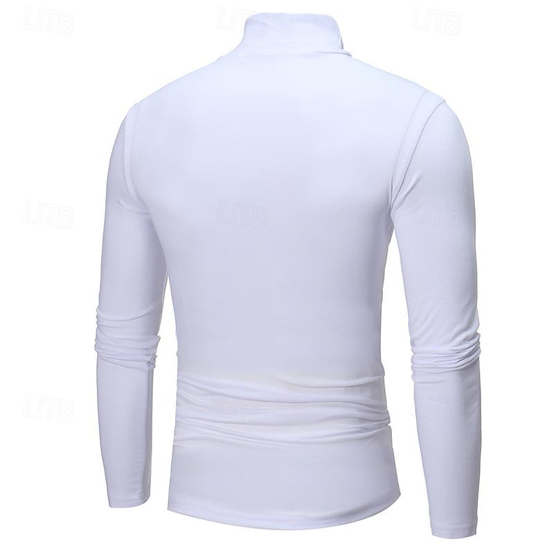 Men's Long Sleeve Turtleneck Shirt