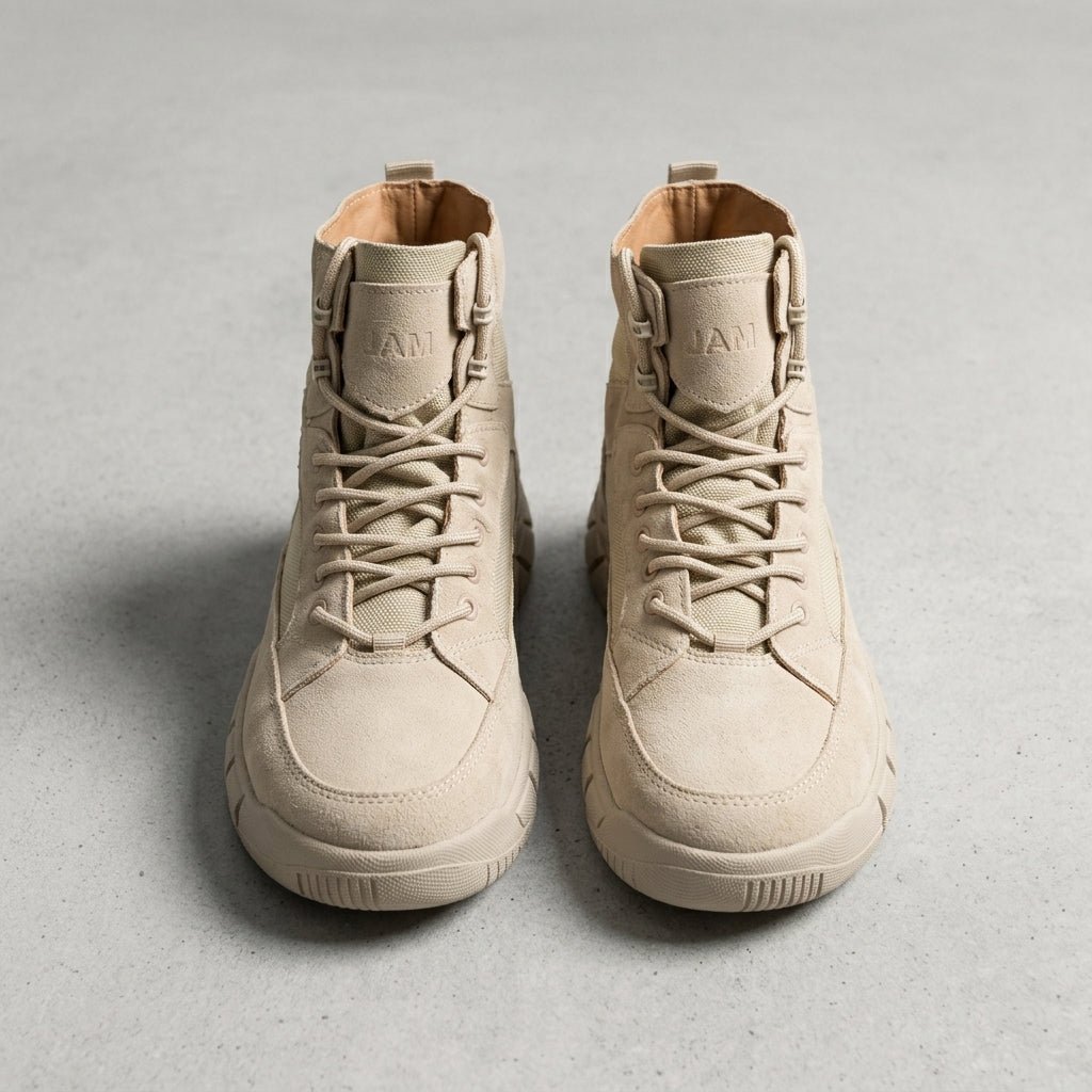 Women's Lace-Up Lug Sole Combat Boots