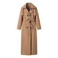 Trench-coat long ceinturé pour femme