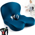 Desk Chair Seat Cushion with Memory Foam and Ergonomic Lumbar Support for Office - Image 1