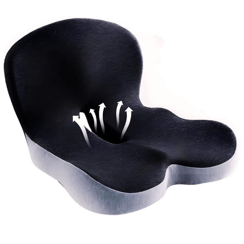 Desk Chair Seat Cushion with Memory Foam and Ergonomic Lumbar Support for Office - Image 10
