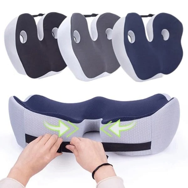 Desk Chair Seat Cushion with Orthopedic Memory Foam and Dual Cutout Design - Image 13