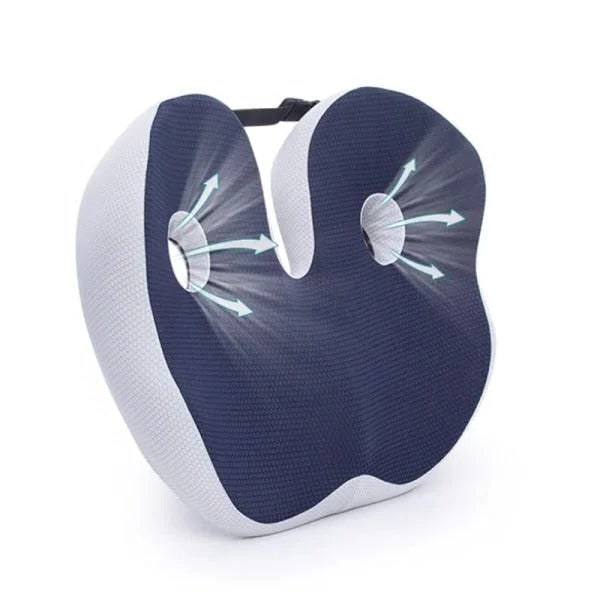 Desk Chair Seat Cushion with Orthopedic Memory Foam and Dual Cutout Design - Image 6