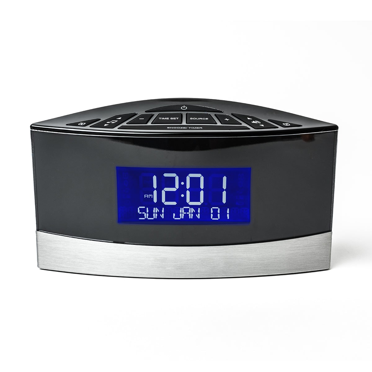 Digital Alarm Clock Radio with Fm Sound Machine and Calendar Display - Image 7