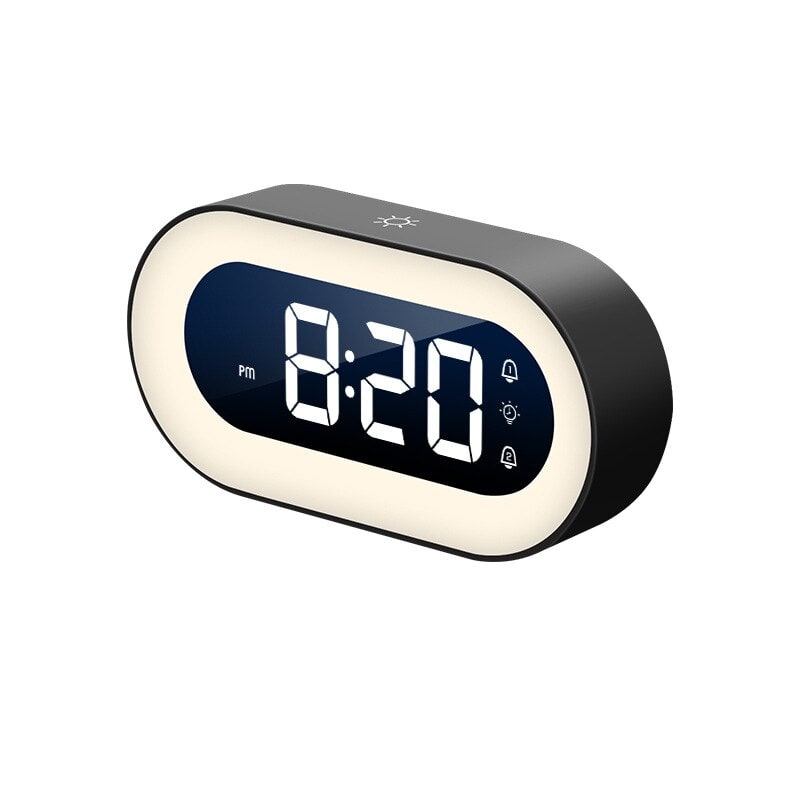 Digital Alarm Clock with LED Display Dimmable Night Light and Usb-C Charging - Image 1