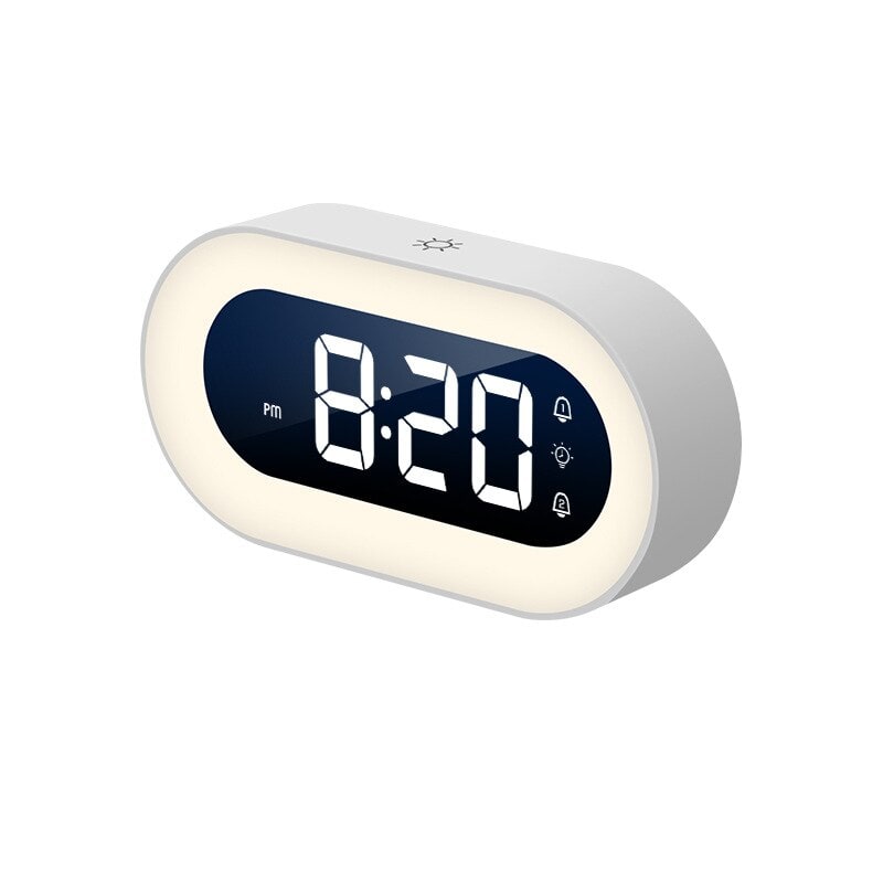 Digital Alarm Clock with LED Display Dimmable Night Light and Usb-C Charging - Image 4