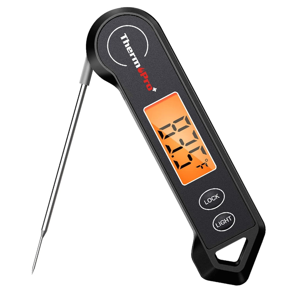 Digital Meat Thermometer for Steak with Instant Read Folding Probe and Backlit Display - Image 1