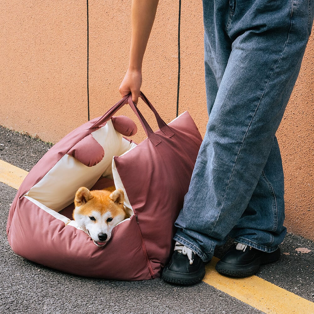 Dog Car Seat with Convertible Design Safety Leash and Removable Cushion Covers - Image 11