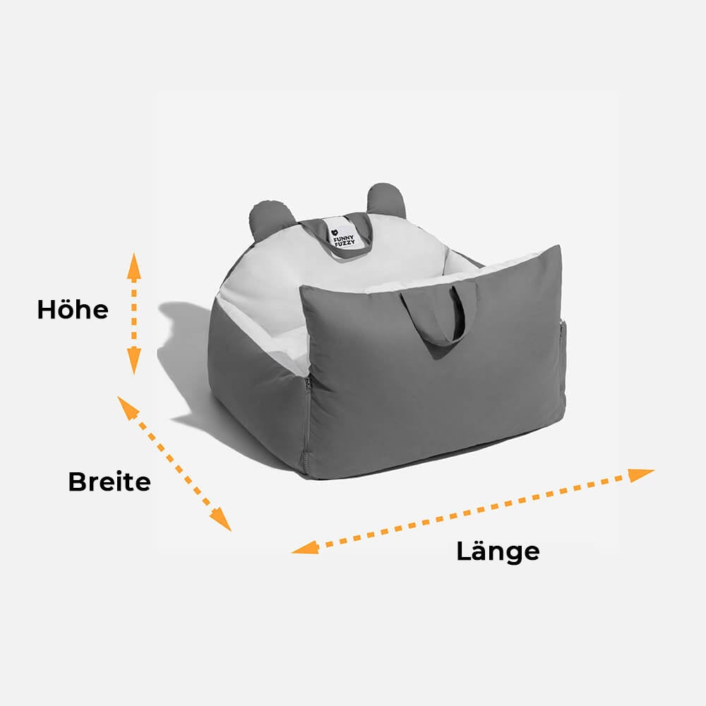 Dog Car Seat with Convertible Design Safety Leash and Removable Cushion Covers - Image 13