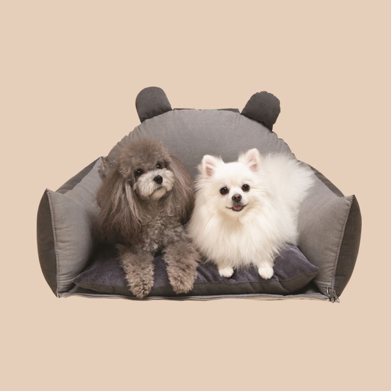 Dog Car Seat with Convertible Design Safety Leash and Removable Cushion Covers - Image 14