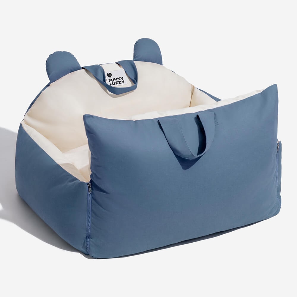 Dog Car Seat with Convertible Design Safety Leash and Removable Cushion Covers - Image 18