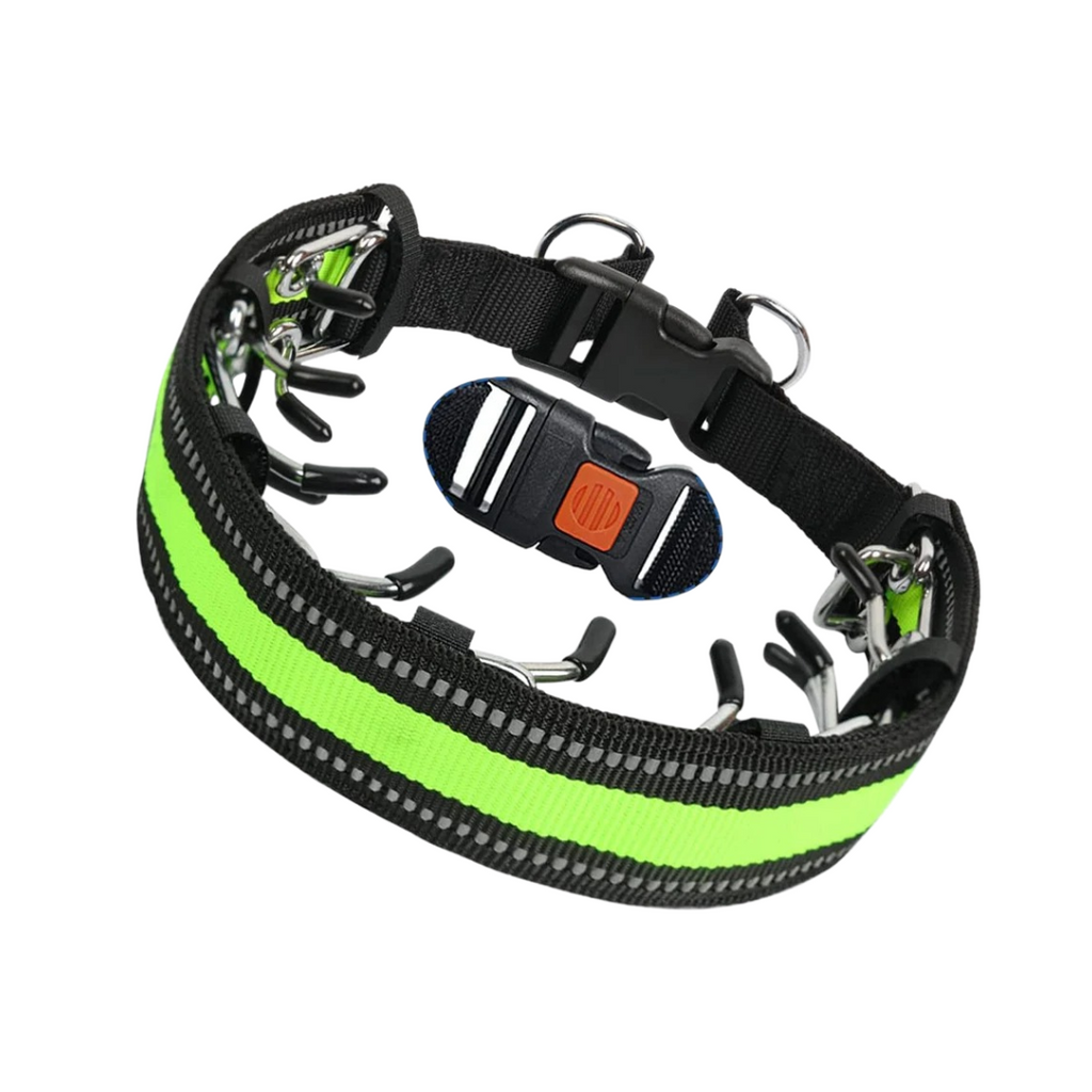 Dog Prong Collar with Reflective Cover and Quick-Release Buckle for Training - Image 11