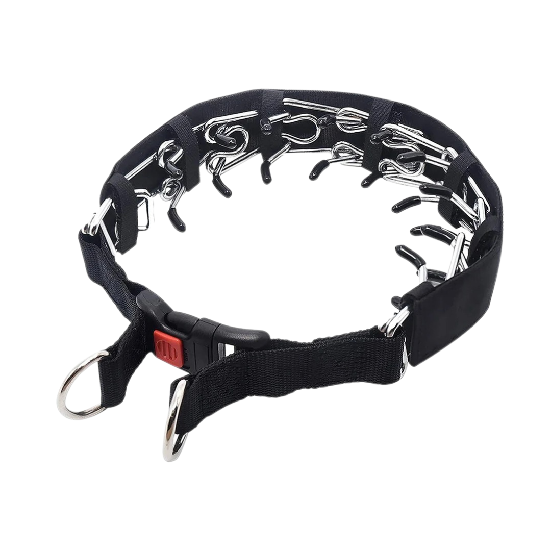 Dog Prong Collar with Reflective Cover and Quick-Release Buckle for Training - Image 7