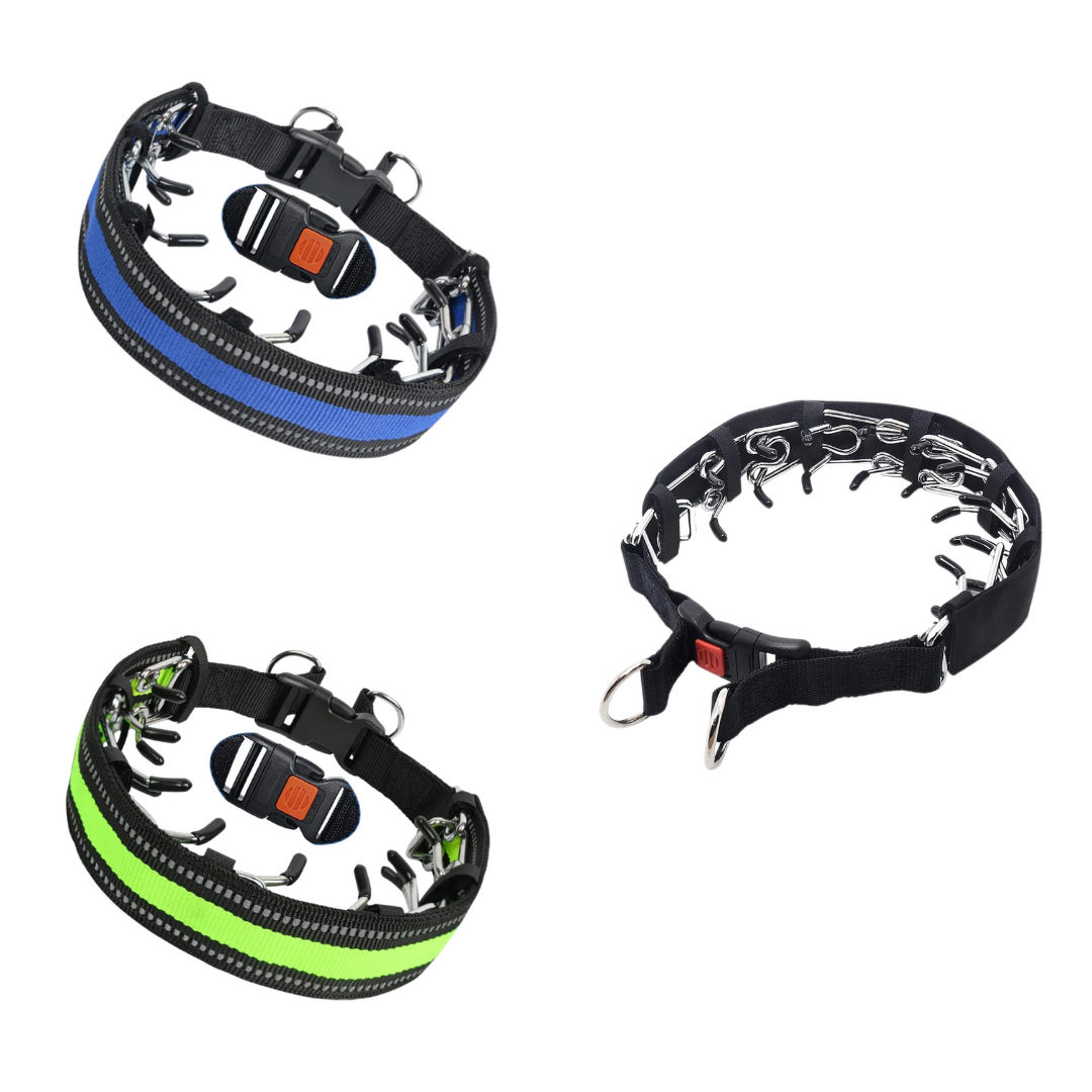 Dog Prong Collar with Reflective Cover and Quick-Release Buckle for Training - Image 8
