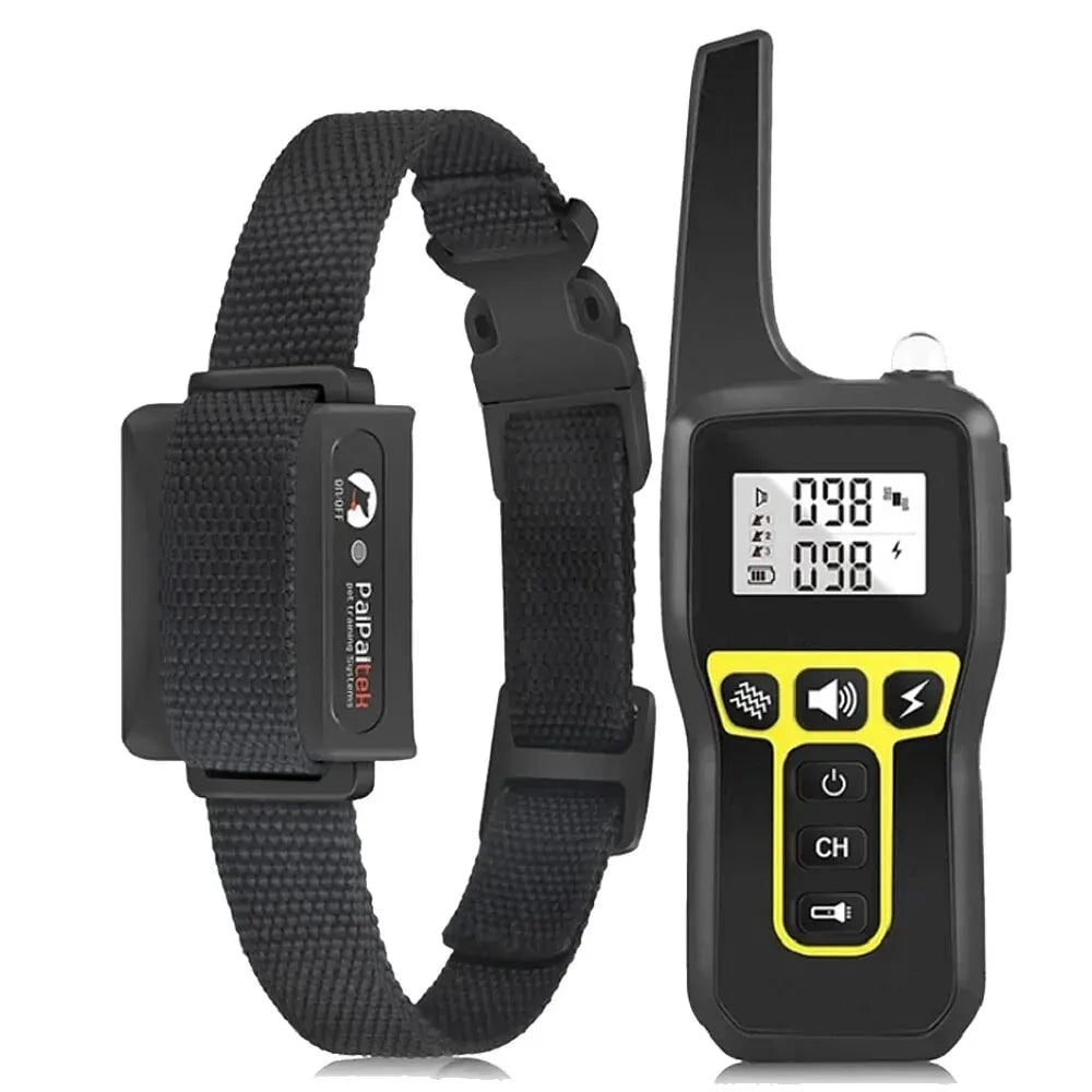 Dog Training Collar with Remote Control and Waterproof Receiver Unit - Image 1