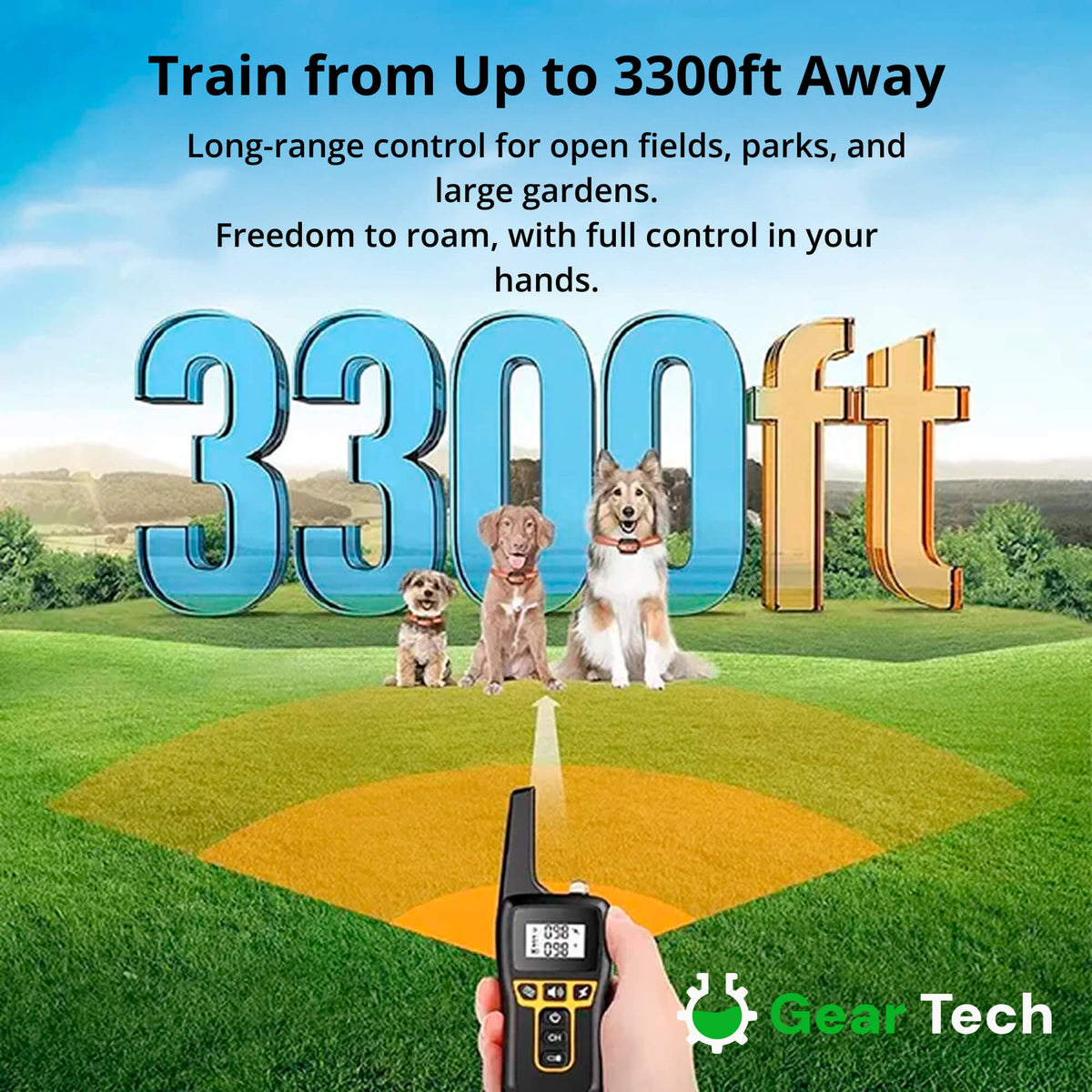 Dog Training Collar with Remote Control and Waterproof Receiver Unit - Image 10