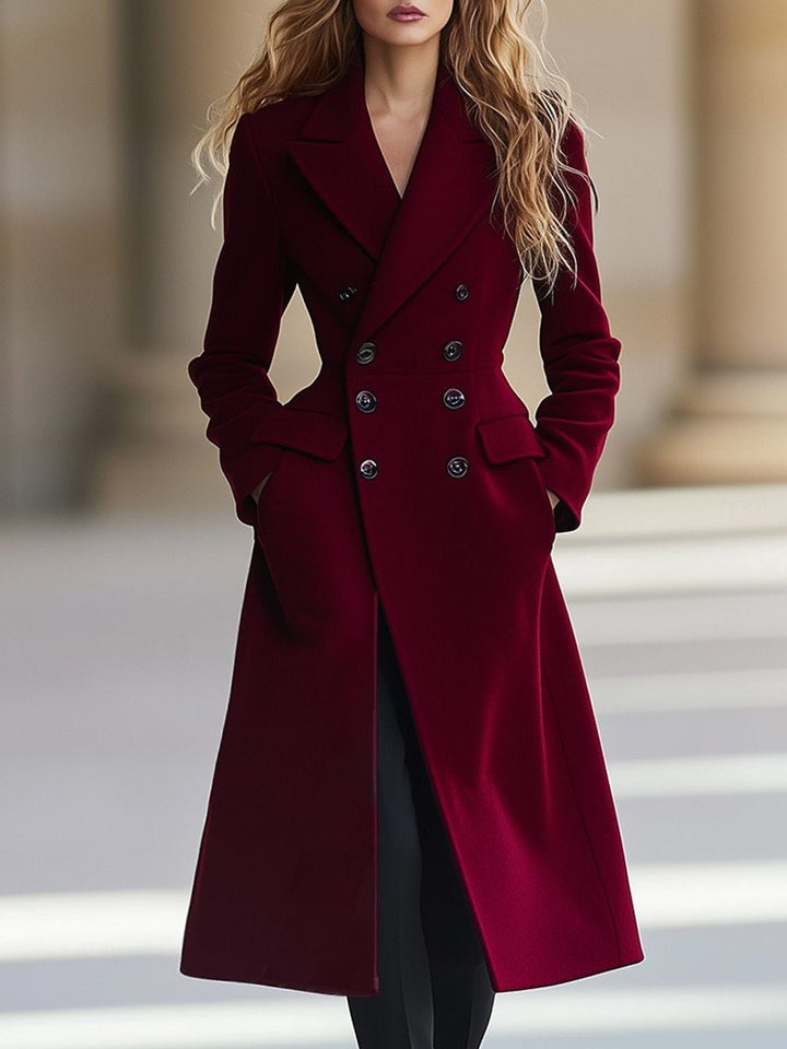 Women's Double Breasted Maxi Coat