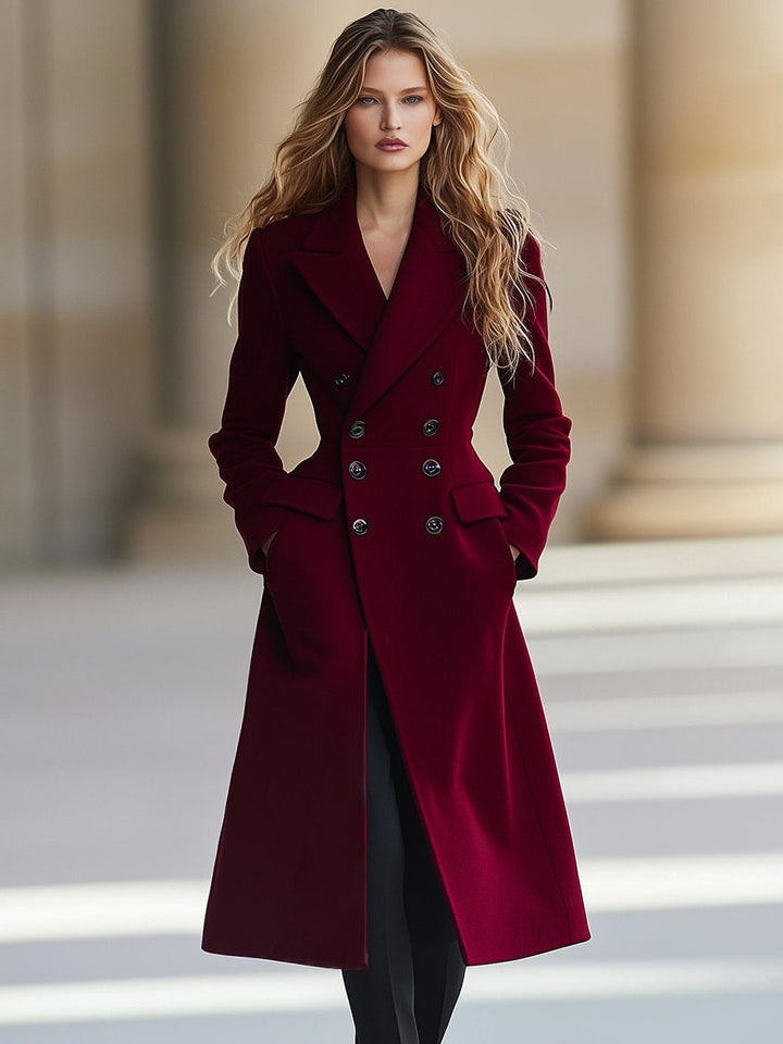 Women's Double Breasted Maxi Coat
