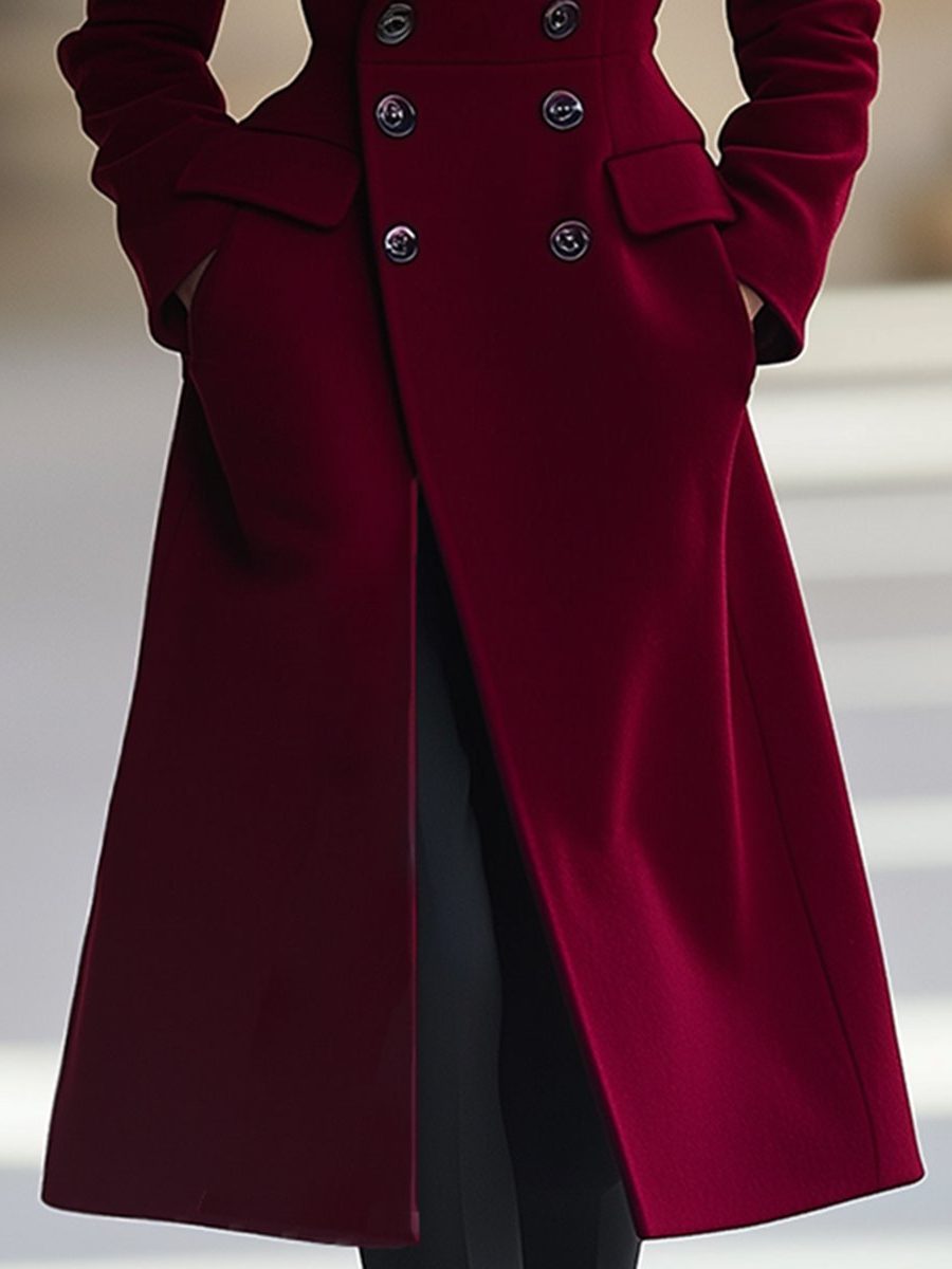 Women's Double Breasted Maxi Coat