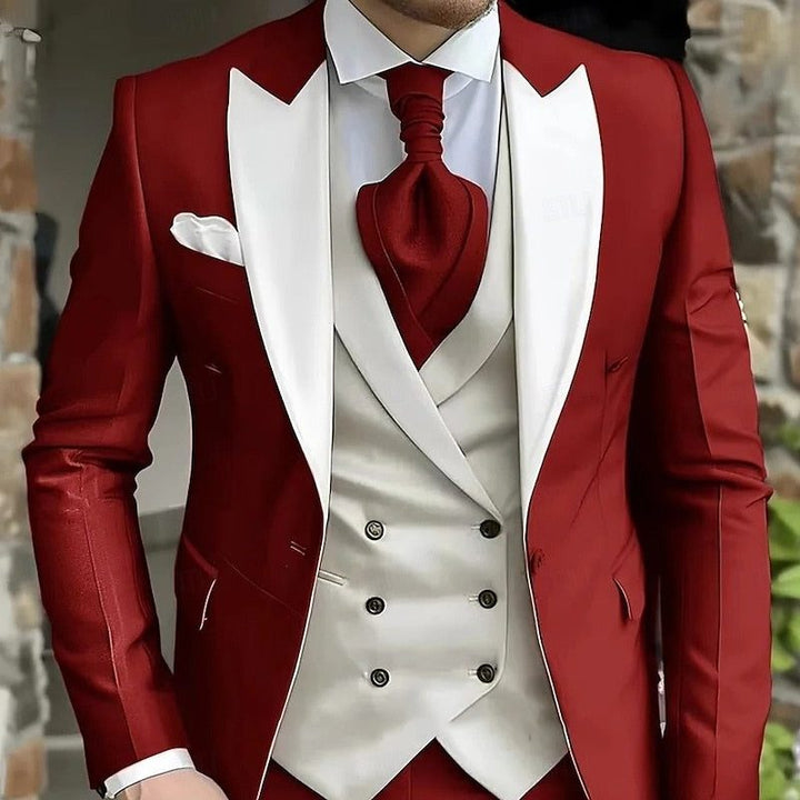 Men's Double Breasted Three Piece Suit