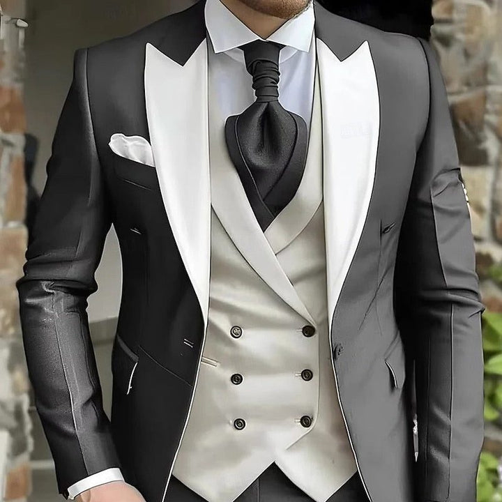 Men's Double Breasted Three Piece Suit