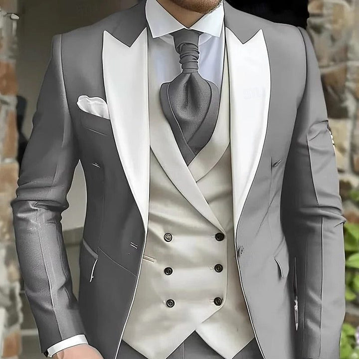 Men's Double Breasted Three Piece Suit