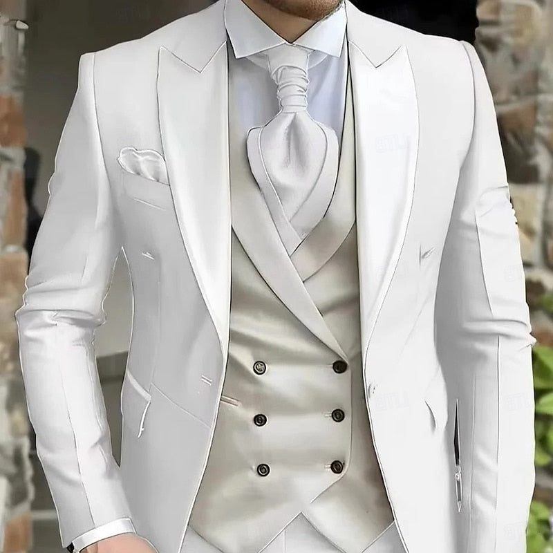 Men's Double Breasted Three Piece Suit