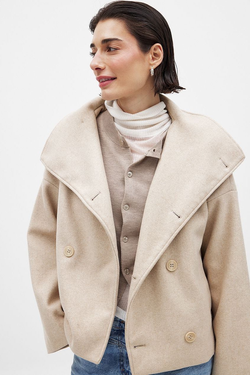 Women's Double Breasted Wool Jacket