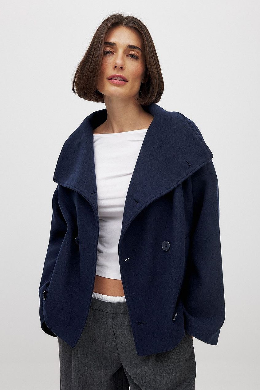 Women's Double Breasted Wool Jacket