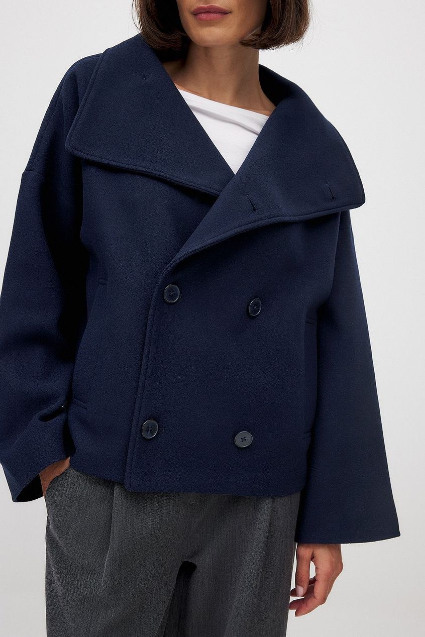 Women's Double Breasted Wool Jacket